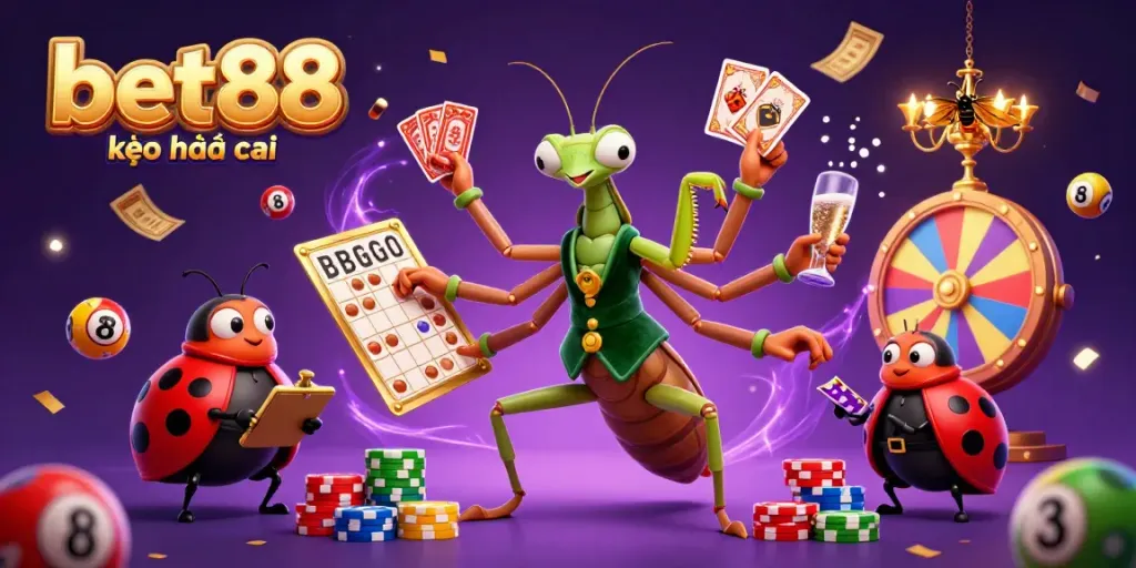 Bettors enjoy thrilling action at bet88 kèo nhà cái with dynamic gambling elements like lottery balls and spinning wheels.