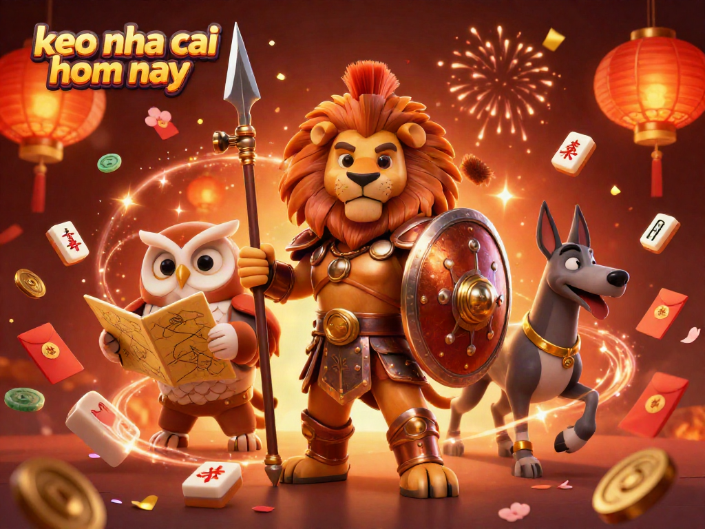 Experience thrilling sports betting with keo nha cai hom nay alongside strategic characters in a vibrant casino scene.