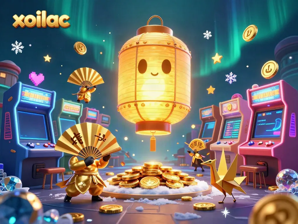Experience the thrill of xoilac with a vibrant casino scene featuring dynamic 3D characters.