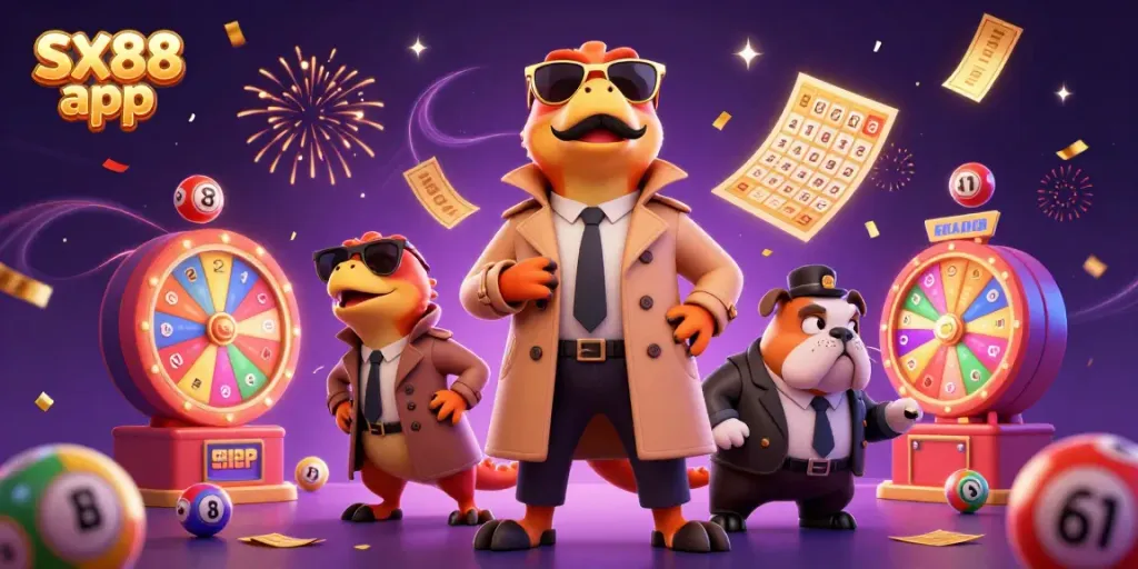 Experience fun with the SX88 app as raptors in disguise try to enter a VIP casino.