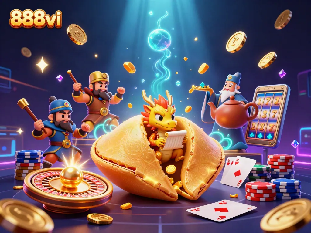 Engage with 888vi's thrilling casino experience featuring action-packed gaming elements and vibrant characters.