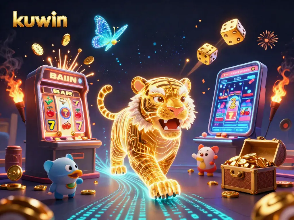 Kuwin boasts a vibrant casino scene featuring a golden tiger and thrilling slot explosions