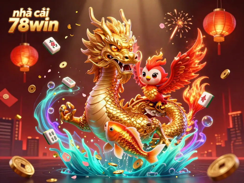 Experience the vibrant world of nhà cái 78win with dazzling characters and rich casino elements.