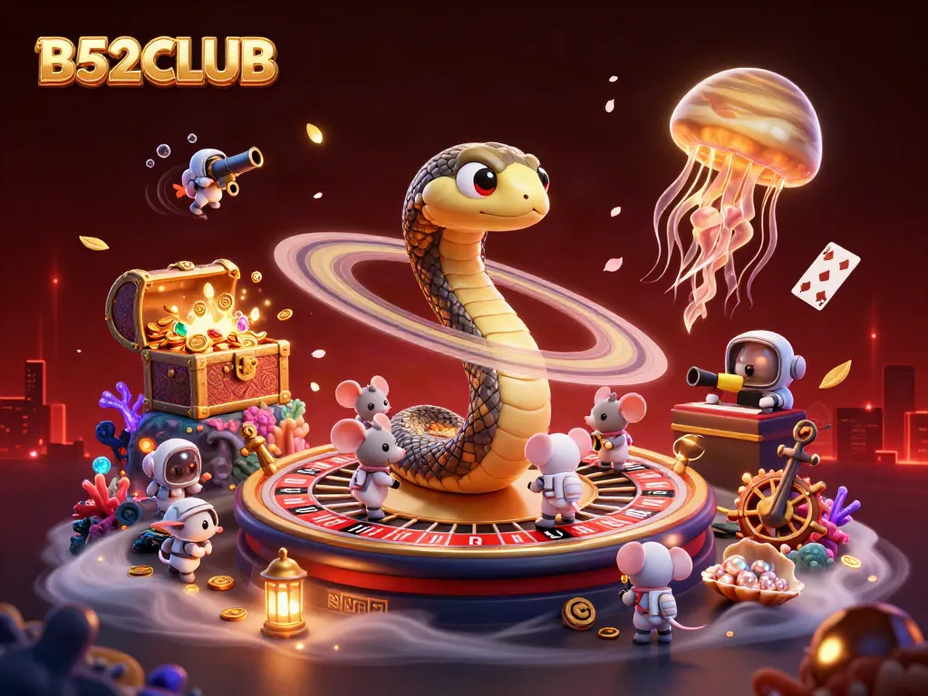 Experience exhilarating gameplay at B52CLUB with exciting bets and vibrant cosmic elements