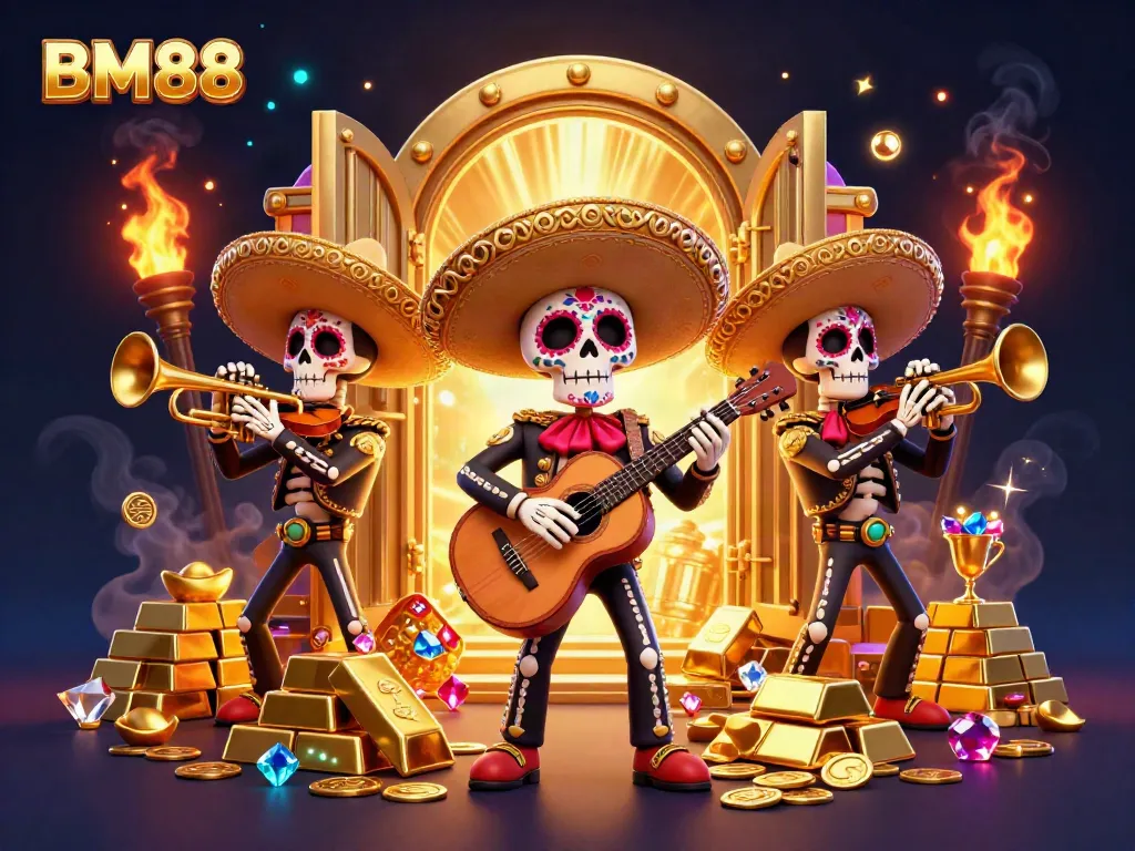 Engage with thrilling gaming adventures at BM88 with vibrant characters and treasure.