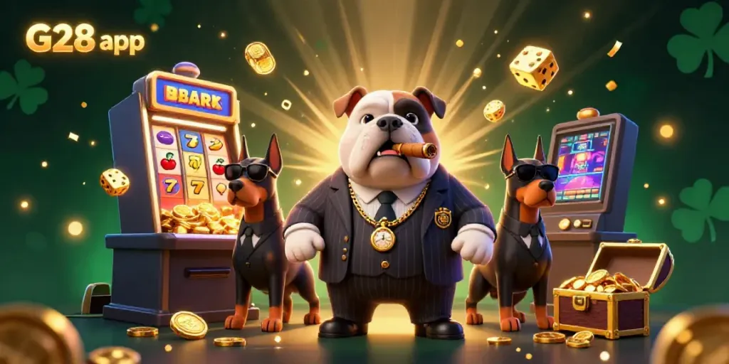 Enjoy engaging casino action with the G28 app, featuring dynamic characters and slot machine excitement.