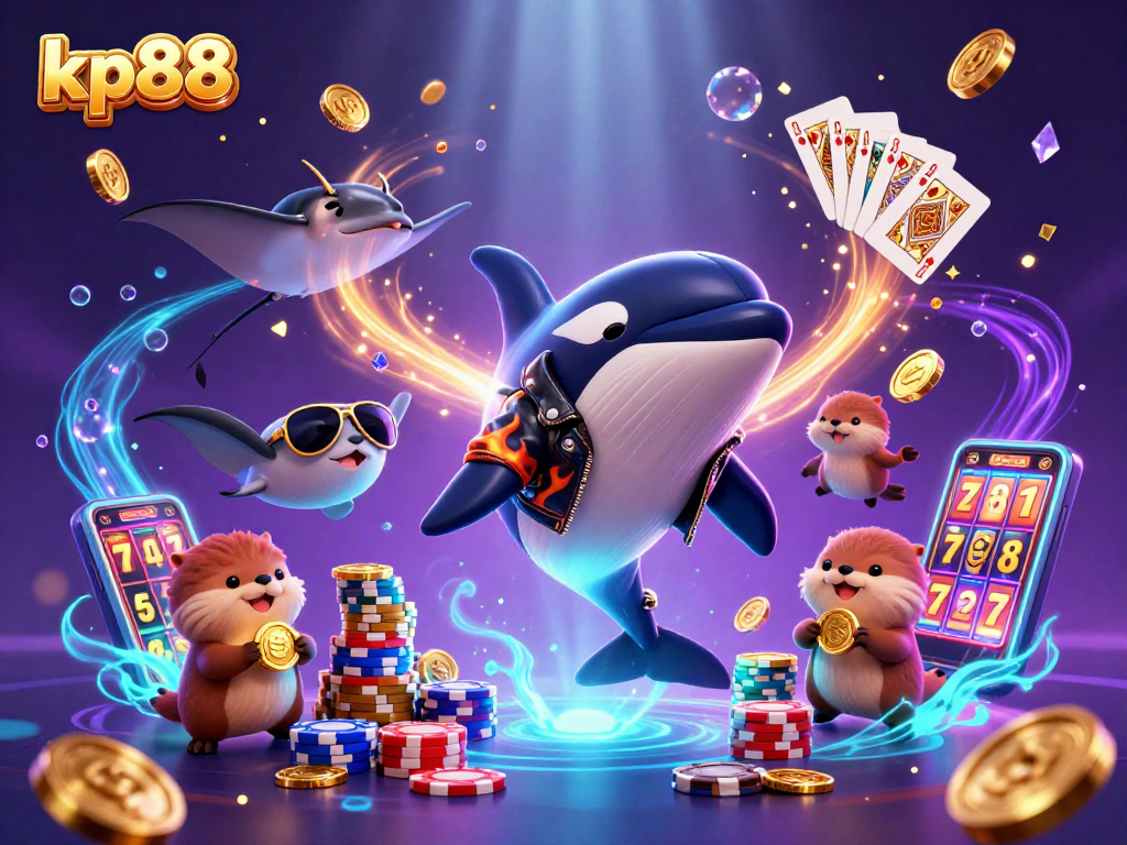 Experience the excitement of kp88 online betting with a vibrant underwater scene of winning sea creatures.