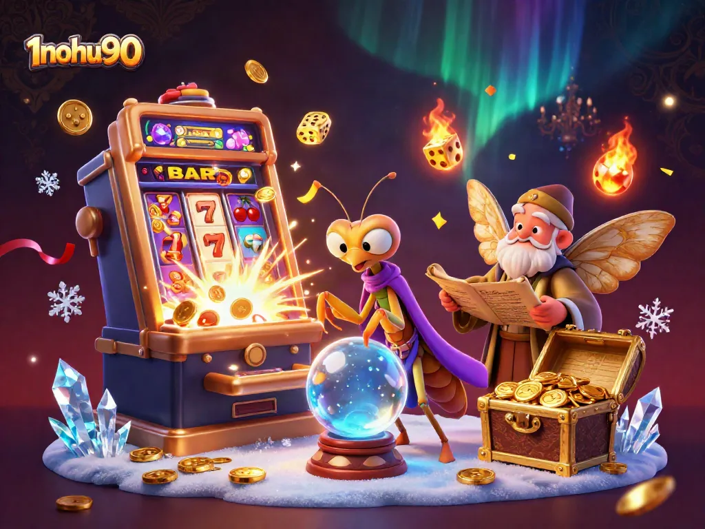 Engage with the 1nohu90 vibrant online slot experience featuring dynamic characters and jackpot elements.