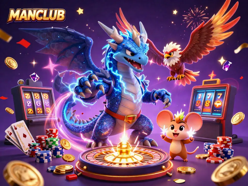 Experience wining thrills at MANCLUB with slots, poker, and roaring casino action.