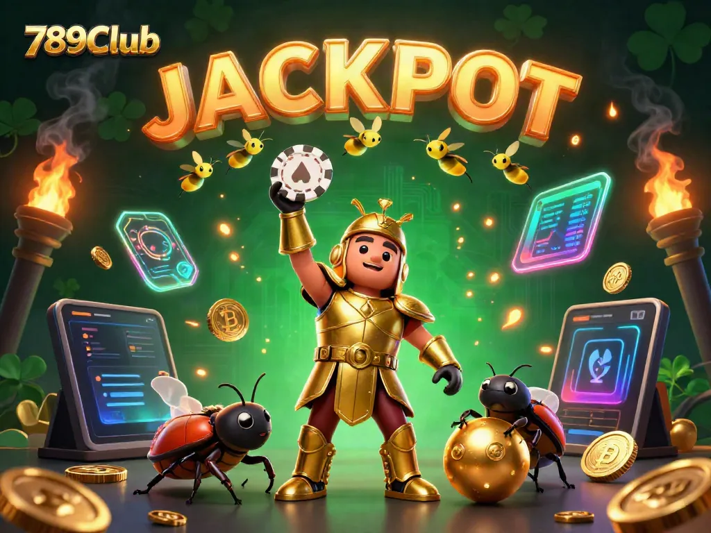 Experience thrilling victories at 789Club with vibrant casino-themed illustrations.