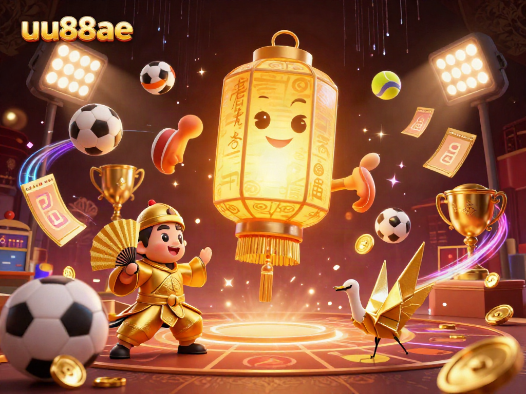 Engage with uu88ae's vibrant casino scene featuring dynamic sports and golden elements.